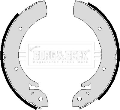 BORG & BECK stabdžių trinkelių komplektas BBS6214